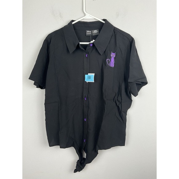 Her Universe Tops - Her Universe Disney‎ Hocus Pocus Front Tie Woven Button-Up Shirt NWT Women's 2XL